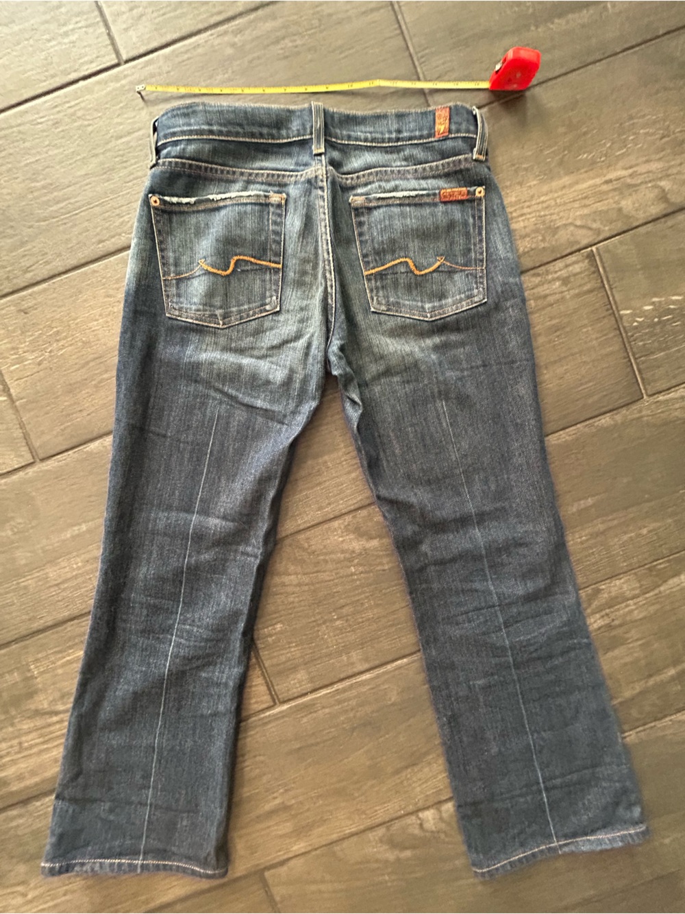 7 for all Mankind sz 28 dark rinse jeans - Picture 3 of 7